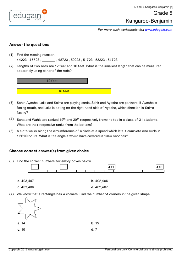 grade-5-international-kangaroo-mathematics-contest-benjamin-level-preparation-online